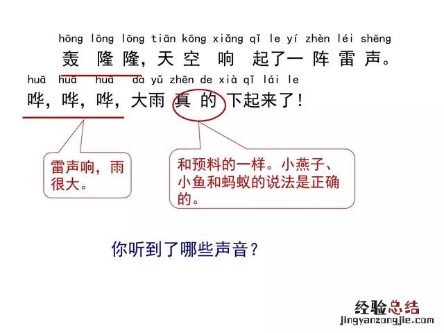 一年级下册语文要下雨了主要内容 一年级14课要下雨了笔记