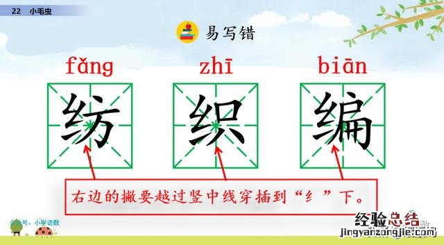 二年级下册语文小毛虫电子课本 二年级语文下册小毛虫课文讲解