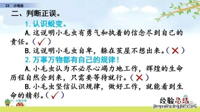 二年级下册语文小毛虫电子课本 二年级语文下册小毛虫课文讲解