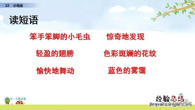 二年级下册语文小毛虫电子课本 二年级语文下册小毛虫课文讲解