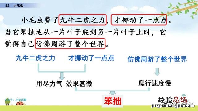 二年级下册语文小毛虫电子课本 二年级语文下册小毛虫课文讲解