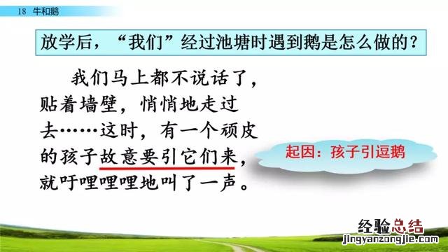 四年级上册第18课牛和鹅知识清单 四年级上册18课牛和鹅学习资料