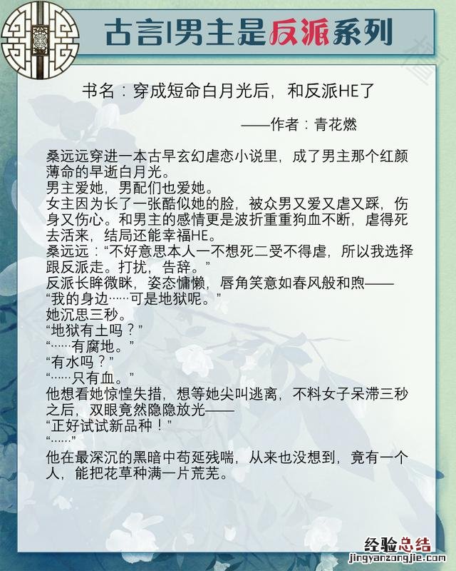 男主是反派的宠文小说排行榜 男主是反派的言情推荐