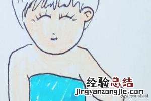 漫画穿裙子的小女孩的画法图片