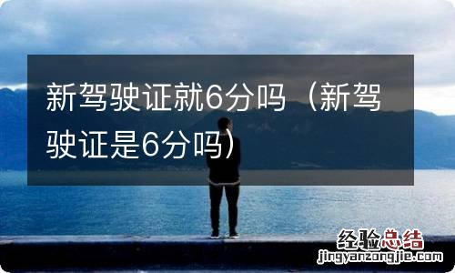新驾驶证是6分吗 新驾驶证就6分吗