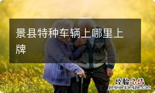 景县特种车辆上哪里上牌