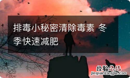 排毒小秘密清除毒素 冬季快速减肥