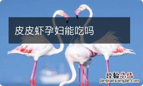 皮皮虾孕妇能吃吗