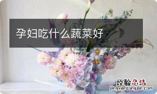 孕妇吃什么蔬菜好