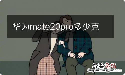 华为mate20pro多少克