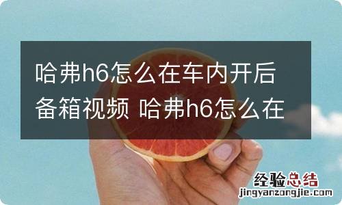 哈弗h6怎么在车内开后备箱视频 哈弗h6怎么在车内开后备箱视频