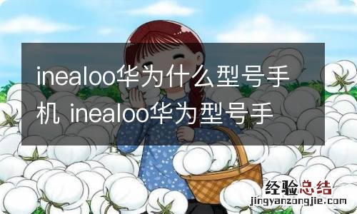 inealoo华为什么型号手机 inealoo华为型号手机是什么