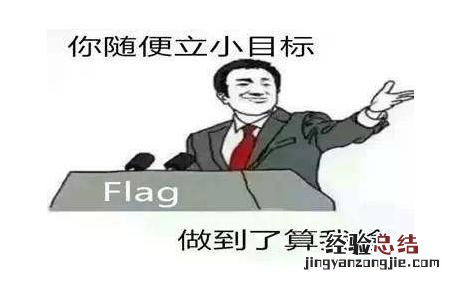 他立过的flag是什么意思 flag是什么意思