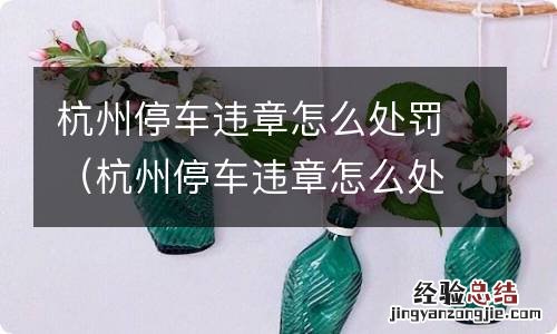 杭州停车违章怎么处理 杭州停车违章怎么处罚