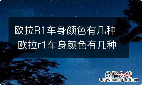 欧拉R1车身颜色有几种 欧拉r1车身颜色有几种类型
