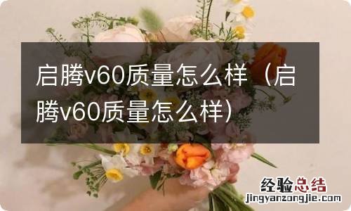 启腾v60质量怎么样 启腾v60质量怎么样