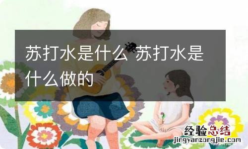 苏打水是什么 苏打水是什么做的