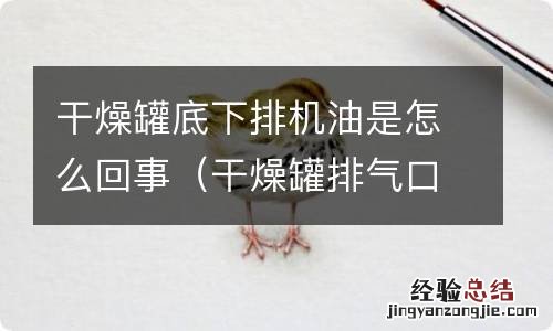 干燥罐排气口有机油 干燥罐底下排机油是怎么回事