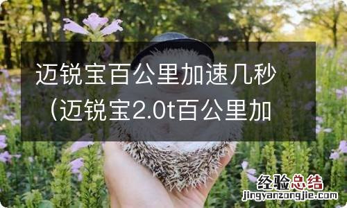 迈锐宝2.0t百公里加速几秒 迈锐宝百公里加速几秒