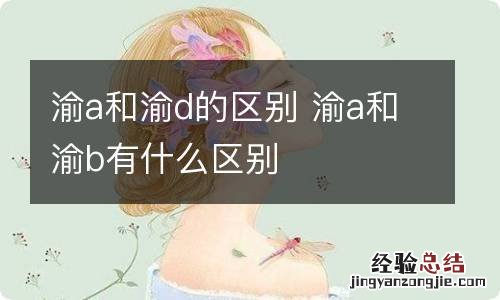 渝a和渝d的区别 渝a和渝b有什么区别