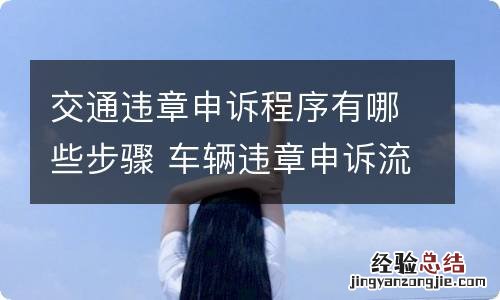 交通违章申诉程序有哪些步骤 车辆违章申诉流程