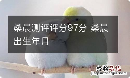 桑晨测评评分97分 桑晨出生年月