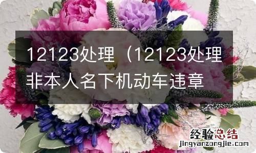 12123处理非本人名下机动车违章 12123处理