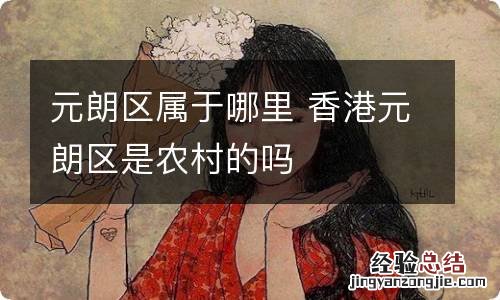 元朗区属于哪里 香港元朗区是农村的吗