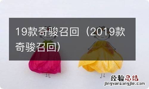 2019款奇骏召回 19款奇骏召回