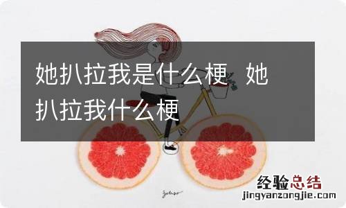 她扒拉我是什么梗她扒拉我什么梗
