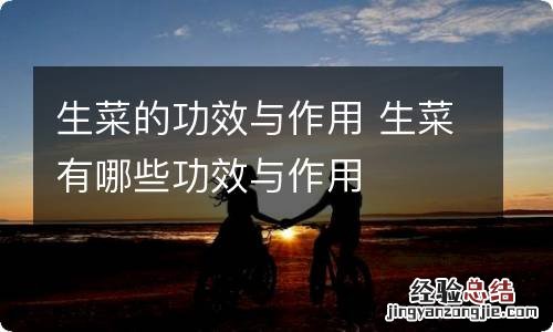 生菜的功效与作用 生菜有哪些功效与作用