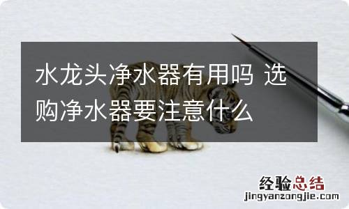 水龙头净水器有用吗 选购净水器要注意什么