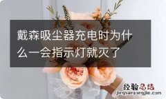 戴森吸尘器充电时为什么一会指示灯就灭了