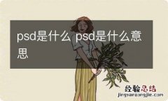 psd是什么 psd是什么意思