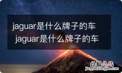 jaguar是什么牌子的车 jaguar是什么牌子的车XFL