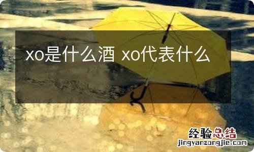 xo是什么酒 xo代表什么