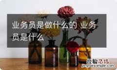 业务员是做什么的 业务员是什么