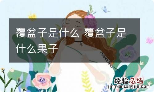 覆盆子是什么 覆盆子是什么果子