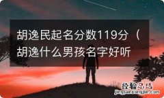 胡逸什么男孩名字好听 胡逸民起名分数119分