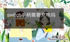 switch手柄需要充电吗