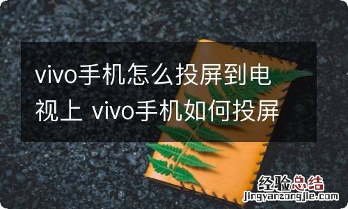 vivo手机怎么投屏到电视上 vivo手机如何投屏到电视上