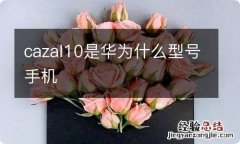 cazal10是华为什么型号手机