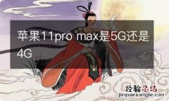 苹果11pro max是5G还是4G