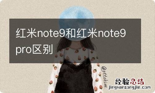 红米note9和红米note9pro区别