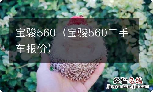 宝骏560二手车报价 宝骏560