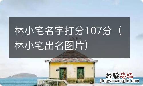 林小宅出名图片 林小宅名字打分107分