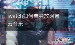 iwatch如何单独放网易云音乐