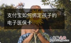 支付宝如何绑定孩子的电子医保卡