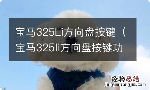 宝马325li方向盘按键功能图解 宝马325Li方向盘按键