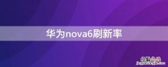 华为nova6刷新率